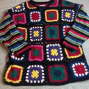 Esprit Colorful Crochet Pattern Sweater